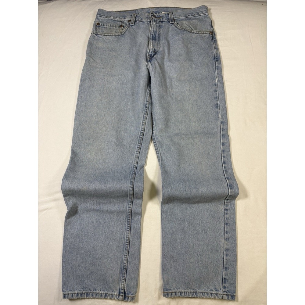 Vintage Levis 505 Blue Jeans Size 33 x 30 June 2002 Made In Colombia Red Tab - Picture 1 of 16